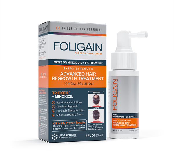 FOLIGAIN Advanced Hair Regrowth For Men Minoxidil 5% + Trioxidil 5%