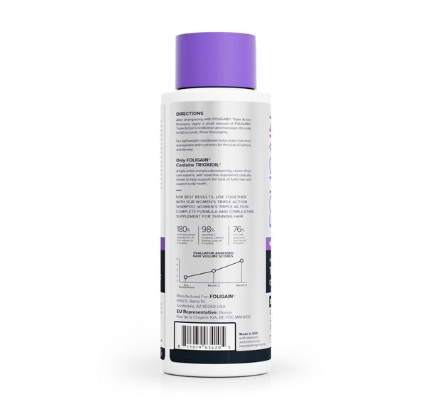 FOLIGAIN Triple Action Conditioner For Thinning Hair For Women with 2% Trioxidil 473ml