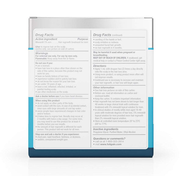 FOLIGAIN Low Alcohol Minoxidil 5% Hair Regrowth Treatment For Men