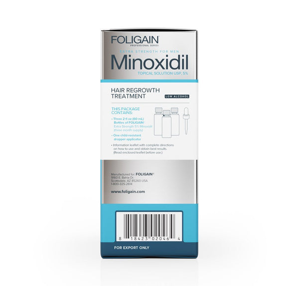 FOLIGAIN Low Alcohol Minoxidil 5% Hair Regrowth Treatment For Men