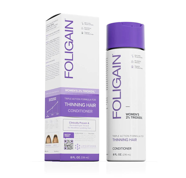 FOLIGAIN Triple Action Conditioner For Thinning Hair For Women with 2% Trioxidil